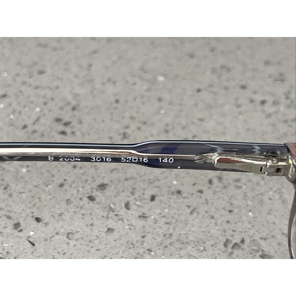 Burberry Black Clear Rectangular Glasses Frames ONLY Italy B2004 3016 52 16 140 - Picture 8 of 15